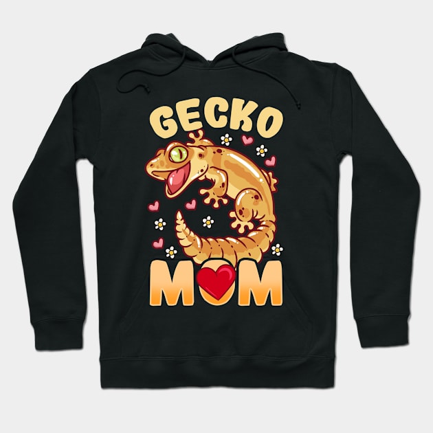 Gecko Gecko Mom Lizard Reptile Hoodie by CreativeGiftShop